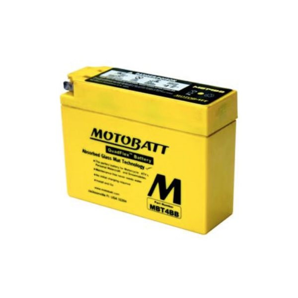 Motobatt MBT4BB | Motorcycle Battery | DCPower Batteries